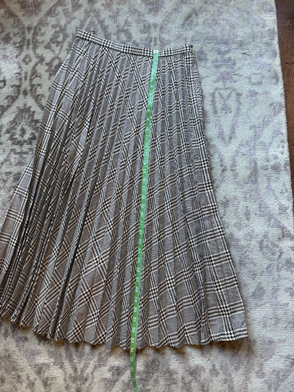MANGO Checked Pleated Skirt - Picture 9 of 9
